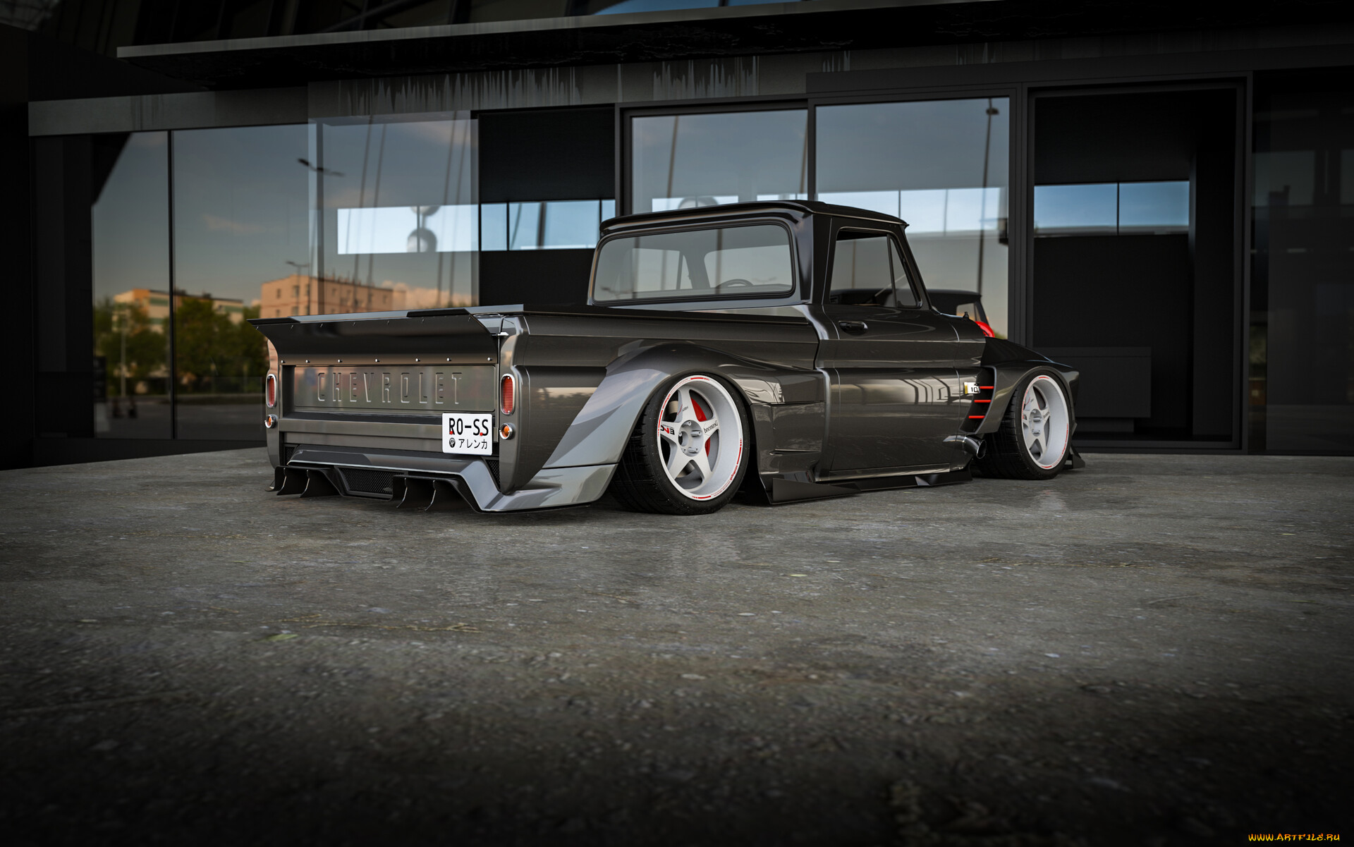 , 3, chevrolet, c10, widebody, twin, turbo